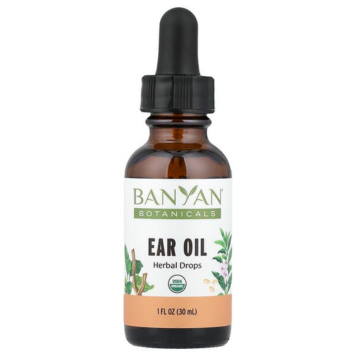 <img alt="Banyan Botanicals, Ear Oil Herbal Drops, 1 fl oz (30 ml)" title="Banyan Botanicals, Ear Oil Herbal Drops, 1 fl oz (30 ml),618192031711"