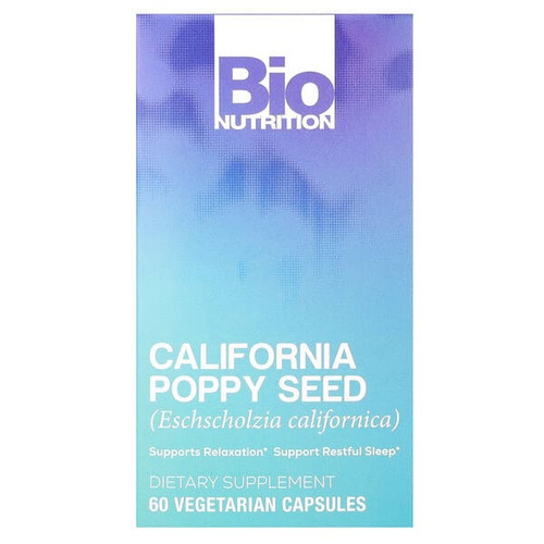 <img alt="Bio Nutrition, California Poppy Seed, 500 mg , 60 Vegetarian Capsules" title="Bio Nutrition, California Poppy Seed, 500 mg , 60 Vegetarian Capsules,854936003204"