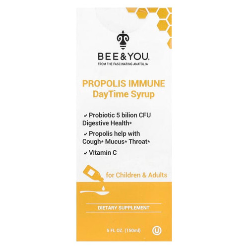<img alt="Bee & You, Propolis Immune DayTime Syrup, 5 fl oz (150 ml)" title="Bee & You, Propolis Immune DayTime Syrup, 5 fl oz (150 ml),190853003591"