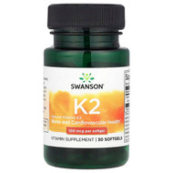 <img alt="Swanson Vitamins, Natural Vitamin K2, 100 mcg, 30 Softgels" title="Swanson Vitamins, Natural Vitamin K2, 100 mcg, 30 Softgels,087614026725"