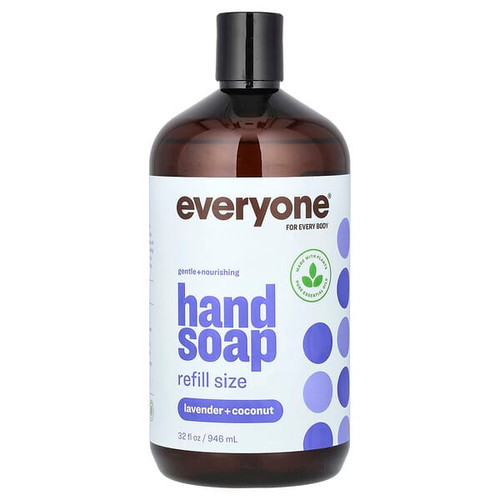 <img alt="Everyone, Hand Soap, Refill Size, Lavender + Coconut, 32 fl oz (946 ml)" title="Everyone, Hand Soap, Refill Size, Lavender + Coconut, 32 fl oz (946 ml),636874230900"