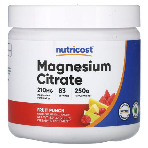 <img alt="Nutricost, Magnesium Citrate, Fruit Punch, 8.9 oz (250 g)" title="Nutricost, Magnesium Citrate, Fruit Punch, 8.9 oz (250 g),810014672854"
