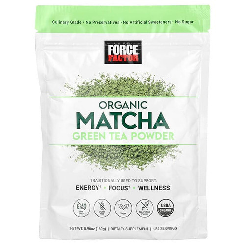 <img alt="Force Factor, Organic Matcha Green Tea Powder, 5.96 oz (169 g)" title="Force Factor, Organic Matcha Green Tea Powder, 5.96 oz (169 g),810126661340"