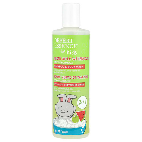 <img alt="Desert Essence, Kids, Shampoo & Body Wash, Green Apple Watermelon , 12 fl oz (355 ml)" title="Desert Essence, Kids, Shampoo & Body Wash, Green Apple Watermelon , 12 fl oz (355 ml),718334333328"