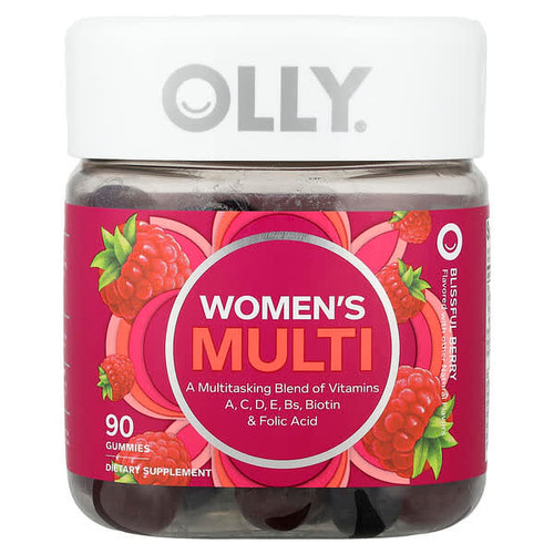 <img alt="OLLY, Womens Multi, Blissful Berry , 90 Gummies" title="OLLY, Womens Multi, Blissful Berry , 90 Gummies,858158005015"