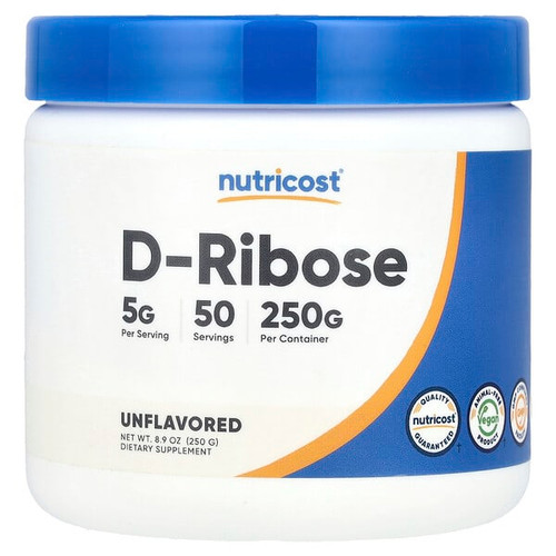 <img alt="Nutricost, D-Ribose, Unflavored , 8.9 oz (250 g)" title="Nutricost, D-Ribose, Unflavored , 8.9 oz (250 g),810139573647"