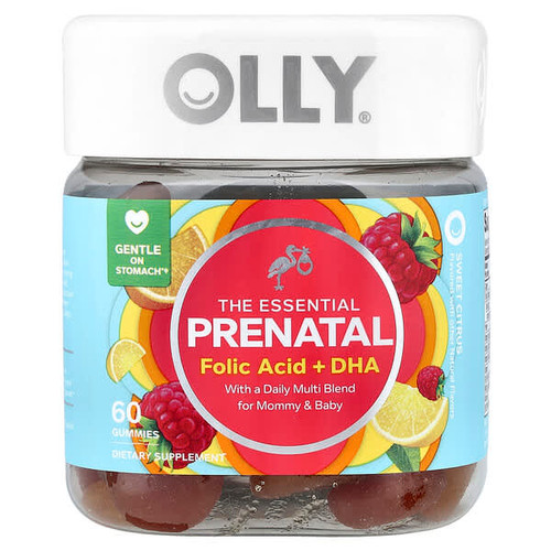<img alt="OLLY, The Essential, Prenatal, Folic Acid + DHA Gummies, Sweet Citrus, 60 Gummies" title="OLLY, The Essential, Prenatal, Folic Acid + DHA Gummies, Sweet Citrus, 60 Gummies,858158005046"