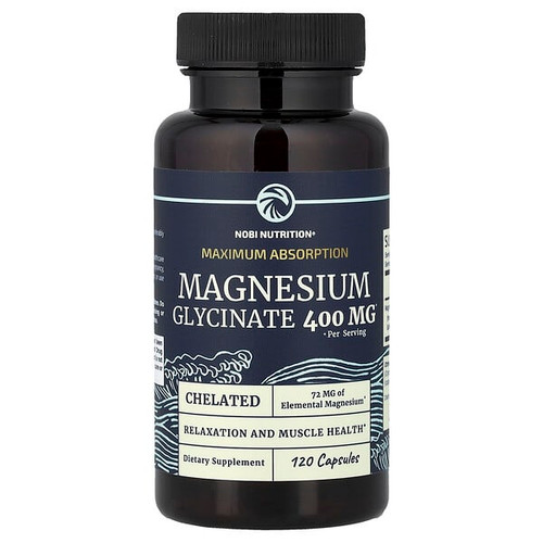 <img alt="Nobi Nutrition, Magnesium Glycinate, Maximum Absorption, 120 Capsules (200 mg per Capsule)" title="Nobi Nutrition, Magnesium Glycinate, Maximum Absorption, 120 Capsules (200 mg per Capsule),850018274494"
