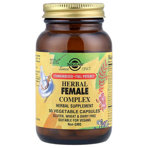 <img alt="Solgar, Herbal Female Complex, 50 Vegetable Capsules" title="Solgar, Herbal Female Complex, 50 Vegetable Capsules,033984041639"