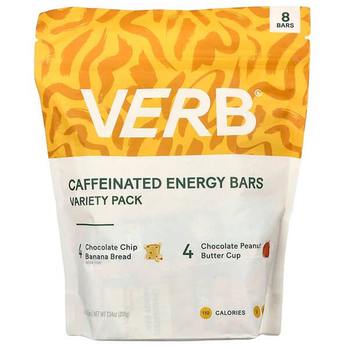 <img alt="Verb Energy, Caffeinated Energy Bars, Variety Pack, 8 Bars, 0.92 oz (26 g) Each" title="Verb Energy, Caffeinated Energy Bars, Variety Pack, 8 Bars, 0.92 oz (26 g) Each,850043221654"