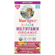<img alt="MaryRuths, Organic Infant Multivitamin Liquid Drops, 6 - 12 Months, Orange Vanilla, 2 fl oz (60 ml)" title="MaryRuths, Organic Infant Multivitamin Liquid Drops, 6 - 12 Months, Orange Vanilla, 2 fl oz (60 ml),810104620949"