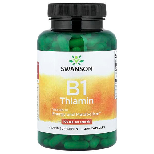 <img alt="Swanson Vitamins, Vitamin B1 Thiamin, 100 mg, 250 Capsules" title="Swanson Vitamins, Vitamin B1 Thiamin, 100 mg, 250 Capsules,087614010168"