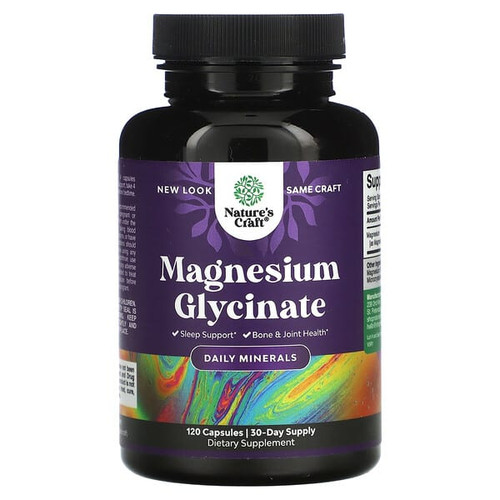 <img alt="Natures Craft, Magnesium Glycinate, 120 Capsules (100 mg per Capsule)" title="Natures Craft, Magnesium Glycinate, 120 Capsules (100 mg per Capsule),850034386584"