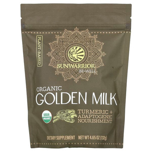 <img alt="Sunwarrior, Organic Golden Milk, 4.65 oz (132 g)" title="Sunwarrior, Organic Golden Milk, 4.65 oz (132 g),810100921309"
