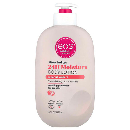 <img alt="EOS, Shea Better, 24H Moisture Body Lotion, Coconut Waters, 16 fl oz (473 ml)" title="EOS, Shea Better, 24H Moisture Body Lotion, Coconut Waters, 16 fl oz (473 ml),840044707028"