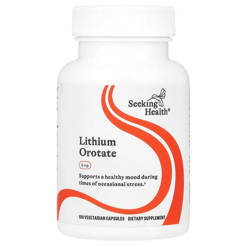 <img alt="Seeking Health, Lithium Orotate, 5 mg, 100 Vegetarian Capsules" title="Seeking Health, Lithium Orotate, 5 mg, 100 Vegetarian Capsules,810007520612"