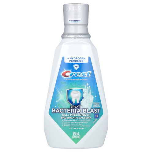 <img alt="Crest, Multi-Care Whitening Mouthwash, Breath Bacteria Blast, Icy Cool Mint, 32 fl oz (946 ml)" title="Crest, Multi-Care Whitening Mouthwash, Breath Bacteria Blast, Icy Cool Mint, 32 fl oz (946 ml),037000824220"