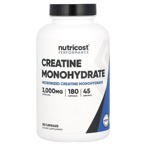 <img alt="Nutricost, Performance, Creatine Monohydrate, 180 Capsules (750 mg per Capsule)" title="Nutricost, Performance, Creatine Monohydrate, 180 Capsules (750 mg per Capsule),810014675657"