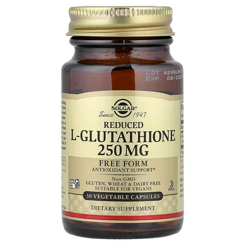 <img alt="Solgar, Reduced L-Glutathione, 250 mg, 30 Vegetable Capsules" title="Solgar, Reduced L-Glutathione, 250 mg, 30 Vegetable Capsules,033984013506"