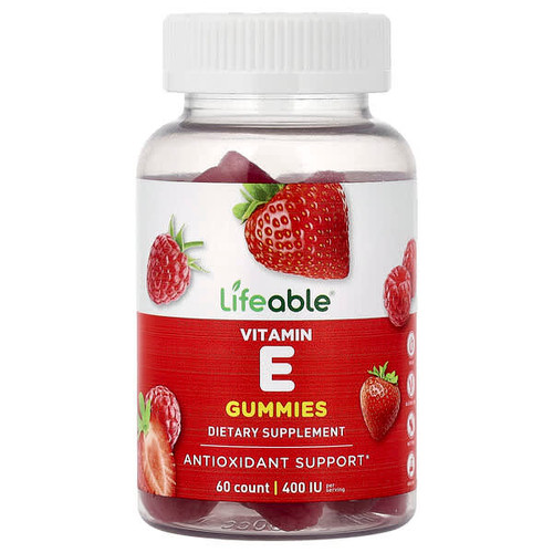 <img alt="Lifeable, Vitamin E Gummies, Berry, 60 Gummies (60 mg per Gummy)" title="Lifeable, Vitamin E Gummies, Berry, 60 Gummies (60 mg per Gummy),810102731562"