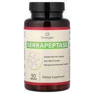 <img alt="Sunergetic, Serrapeptase, 90 Capsules (18 mg per Capsule)" title="Sunergetic, Serrapeptase, 90 Capsules (18 mg per Capsule),852207008668"