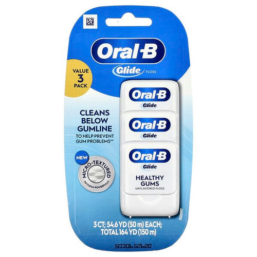 <img alt="Oral-B, Glide, Pro-Health, Original Floss, Unflavored, 3 Pack" title="Oral-B, Glide, Pro-Health, Original Floss, Unflavored, 3 Pack,037000735465"