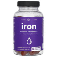 <img alt="NutraChamps, Iron Gummies, Enhanced with Vitamin C, Natural Berry, 60 Vegan Gummies" title="NutraChamps, Iron Gummies, Enhanced with Vitamin C, Natural Berry, 60 Vegan Gummies,621983500600"