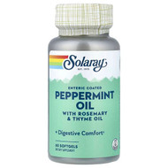 <img alt="Solaray, Enteric Coated Peppermint Oil With Rosemary & Thyme Oil, 60 Softgels" title="Solaray, Enteric Coated Peppermint Oil With Rosemary & Thyme Oil, 60 Softgels,076280008685"