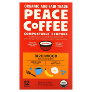<img alt="Peace Coffee, Organic Birchwood Breakfast Blend, Medium Roast , 12 Pods, 0.36 oz (10.25 g) Each" title="Peace Coffee, Organic Birchwood Breakfast Blend, Medium Roast , 12 Pods, 0.36 oz (10.25 g) Each,853523008936"