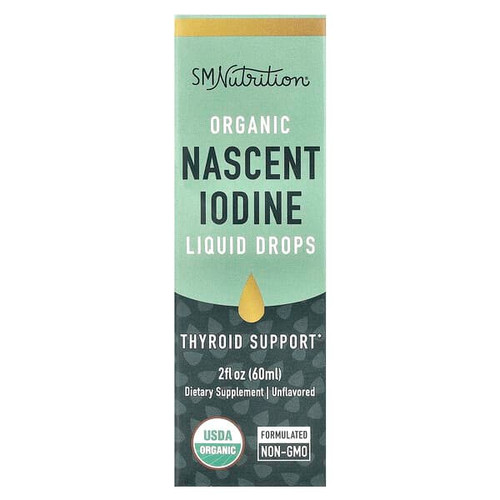 <img alt="SMNutrition, Organic Nascent Iodine Liquid Drops, Unflavored , 2 fl oz (60 ml)" title="SMNutrition, Organic Nascent Iodine Liquid Drops, Unflavored , 2 fl oz (60 ml),850045552046"