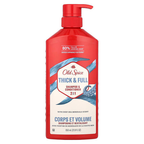 <img alt="Old Spice, 2 in 1 Shampoo & Conditioner, Thick & Full, Deep Sea Minerals, 21.9 fl oz (650 ml)" title="Old Spice, 2 in 1 Shampoo & Conditioner, Thick & Full, Deep Sea Minerals, 21.9 fl oz (650 ml),012044046005"