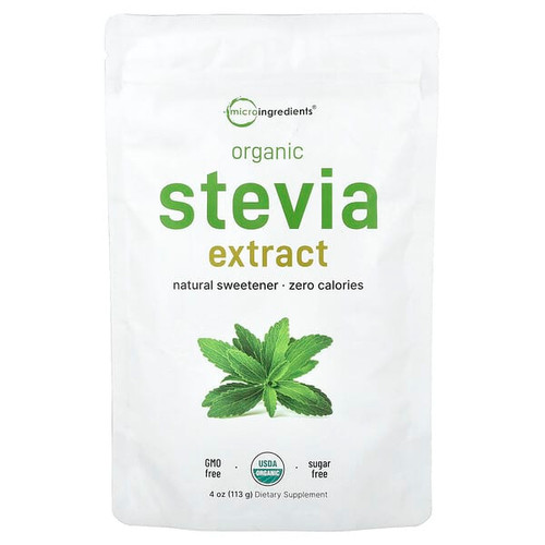 <img alt="Micro Ingredients, Organic Stevia Extract, 4 oz (113 g)" title="Micro Ingredients, Organic Stevia Extract, 4 oz (113 g),850015616075"