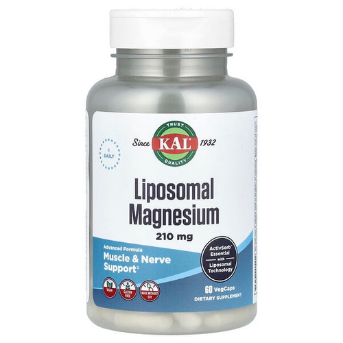 <img alt="KAL, Liposomal Magnesium , 210 mg , 60 VegCaps" title="KAL, Liposomal Magnesium , 210 mg , 60 VegCaps,021245481386"