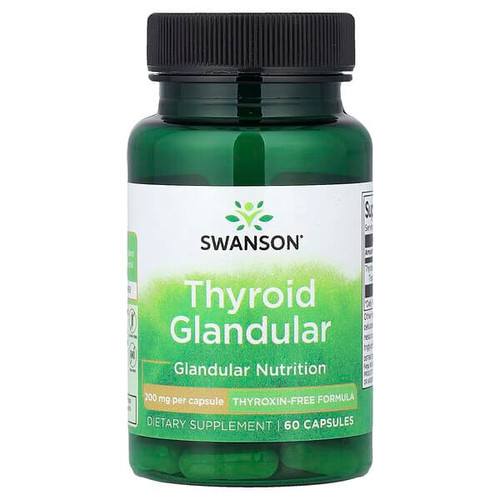 <img alt="Swanson Vitamins, Thyroid Glandular, 200 mg, 60 Capsules" title="Swanson Vitamins, Thyroid Glandular, 200 mg, 60 Capsules,087614113586"