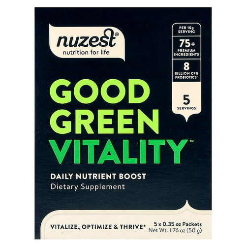 <img alt="Nuzest, Good Green Vitality, 5 Packets, 0.35 oz (10 g) Each" title="Nuzest, Good Green Vitality, 5 Packets, 0.35 oz (10 g) Each,850013684113"