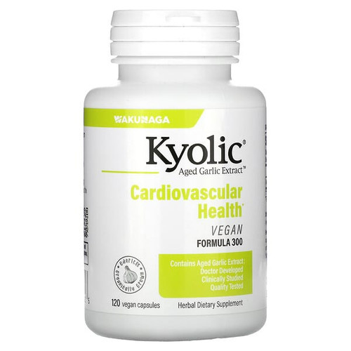 <img alt="Kyolic, Aged Garlic Extract, Cardiovascular Health, Vegan Formula 300, 120 Vegan Capsules (300 mg per Capsule)" title="Kyolic, Aged Garlic Extract, Cardiovascular Health, Vegan Formula 300, 120 Vegan Capsules (300 mg per Capsule),023542300926"