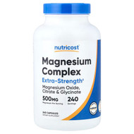 <img alt="Nutricost, Magnesium Complex, 500 mg, 240 Capsules" title="Nutricost, Magnesium Complex, 500 mg, 240 Capsules,810014672779"