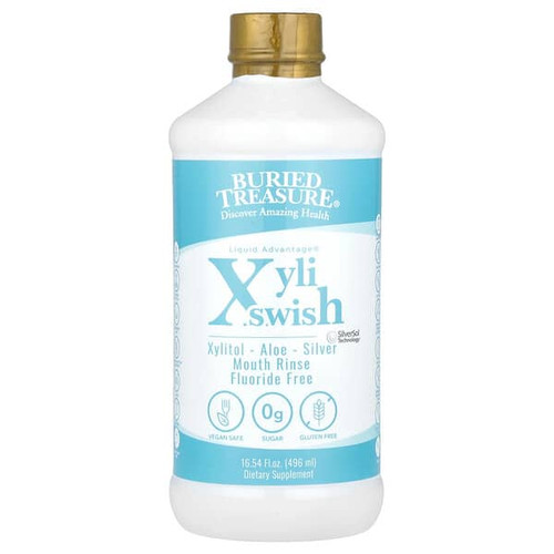 <img alt="Buried Treasure, Liquid Advantage, XyliSwish, Mouth Rinse, 16.54 fl oz (496 ml)" title="Buried Treasure, Liquid Advantage, XyliSwish, Mouth Rinse, 16.54 fl oz (496 ml),016055500174"
