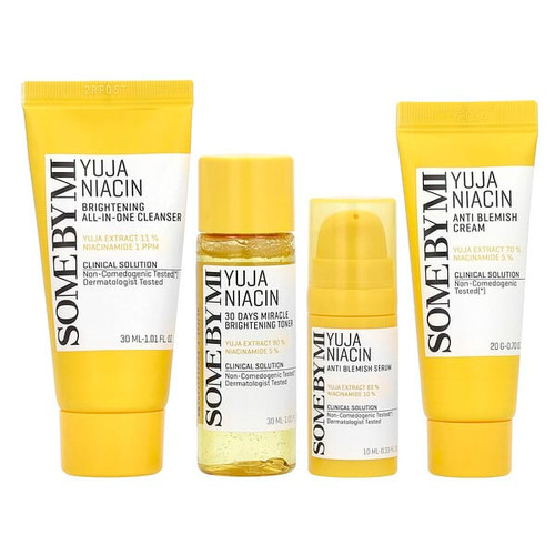 <img alt="SOME BY MI, Yuja Niacin, Anti Blemish Starter Kit Edition, 4 Piece Kit" title="SOME BY MI, Yuja Niacin, Anti Blemish Starter Kit Edition, 4 Piece Kit,8809647393177"