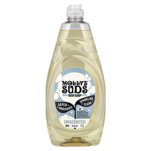 <img alt="Mollys Suds, Dish Soap, Unscented, 24 fl oz" title="Mollys Suds, Dish Soap, Unscented, 24 fl oz,852835006258"