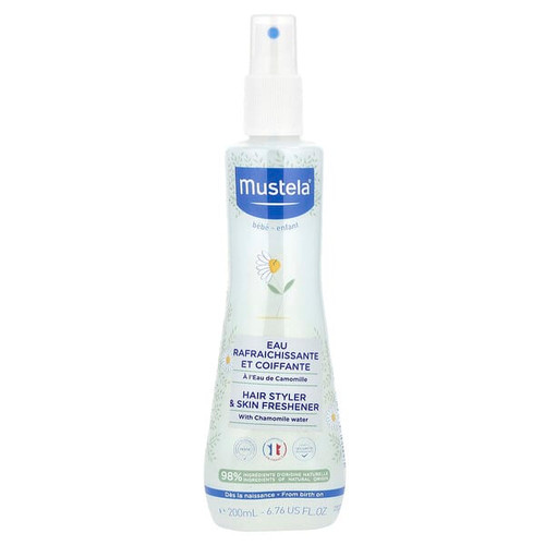<img alt="Mustela, Baby, Hair Styler & Skin Freshener With Chamomile Water, 6.76 fl oz (200 ml)" title="Mustela, Baby, Hair Styler & Skin Freshener With Chamomile Water, 6.76 fl oz (200 ml),3504105036027"