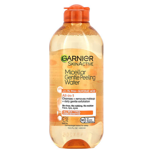 <img alt="Garnier, SkinActive, Micellar Gentle Peeling Water, 13.5 fl oz (400 ml)" title="Garnier, SkinActive, Micellar Gentle Peeling Water, 13.5 fl oz (400 ml),603084078011"