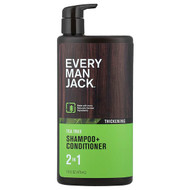 <img alt="Every Man Jack, 2 In 1 Shampoo + Conditioner, Thickening, Tea Tree, 16 fl oz (473 ml)" title="Every Man Jack, 2 In 1 Shampoo + Conditioner, Thickening, Tea Tree, 16 fl oz (473 ml),878639016958"