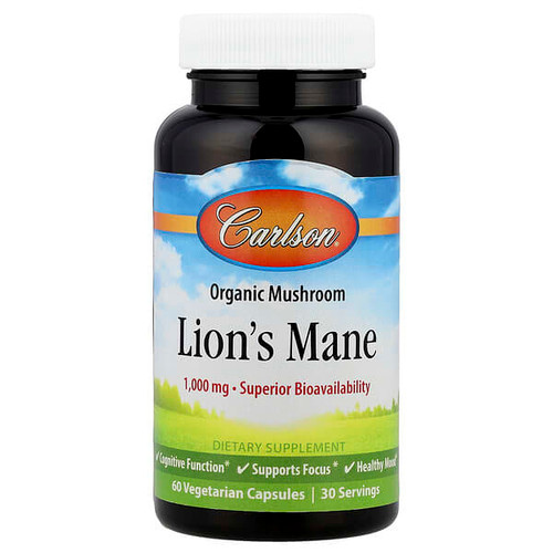 <img alt="Carlson, Lions Mane, 60 Vegetarian Capsules" title="Carlson, Lions Mane, 60 Vegetarian Capsules,088395864001"