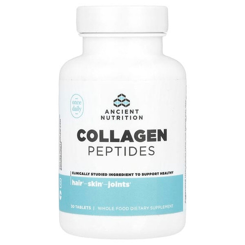 <img alt="Ancient Nutrition, Collagen Peptides, 30 Tablets" title="Ancient Nutrition, Collagen Peptides, 30 Tablets,816401025708"