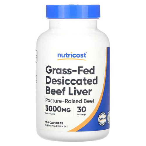 <img alt="Nutricost, Grass-Fed Desiccated Beef Liver, 120 Capsules (750 mg per Capsule)" title="Nutricost, Grass-Fed Desiccated Beef Liver, 120 Capsules (750 mg per Capsule),810014678450"