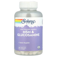 <img alt="Solaray, MSM & Glucosamine, 180 VegCaps" title="Solaray, MSM & Glucosamine, 180 VegCaps,076280008562"