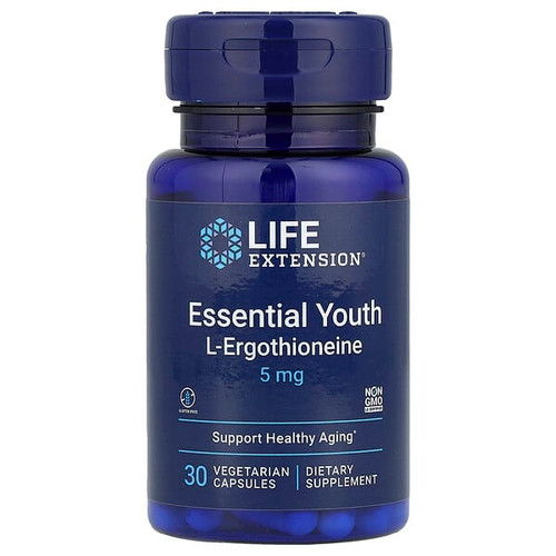 <img alt="Life Extension, Essential Youth L-Ergothioneine, 5 mg, 30 Vegetarian Capsules" title="Life Extension, Essential Youth L-Ergothioneine, 5 mg, 30 Vegetarian Capsules,737870243137"