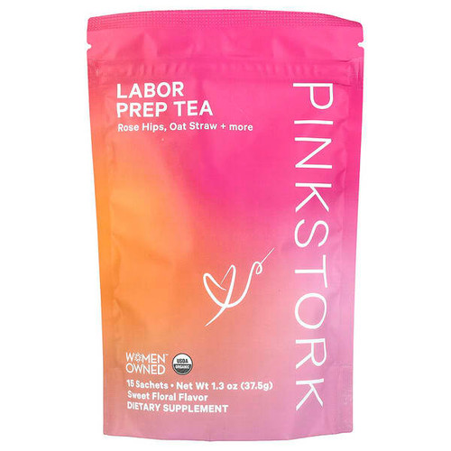 <img alt="Pink Stork, Labor Prep Tea, Sweet Floral, 15 Sachets, 1.3 oz (37.5 g)" title="Pink Stork, Labor Prep Tea, Sweet Floral, 15 Sachets, 1.3 oz (37.5 g),851204007001"