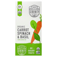 <img alt="Serenity Kids, Organic Carrot, Spinach & Basil with Olive Oil, 6+ Months, 6 Pouches, 3.5 oz (99 g) Each" title="Serenity Kids, Organic Carrot, Spinach & Basil with Olive Oil, 6+ Months, 6 Pouches, 3.5 oz (99 g) Each,850000411418"